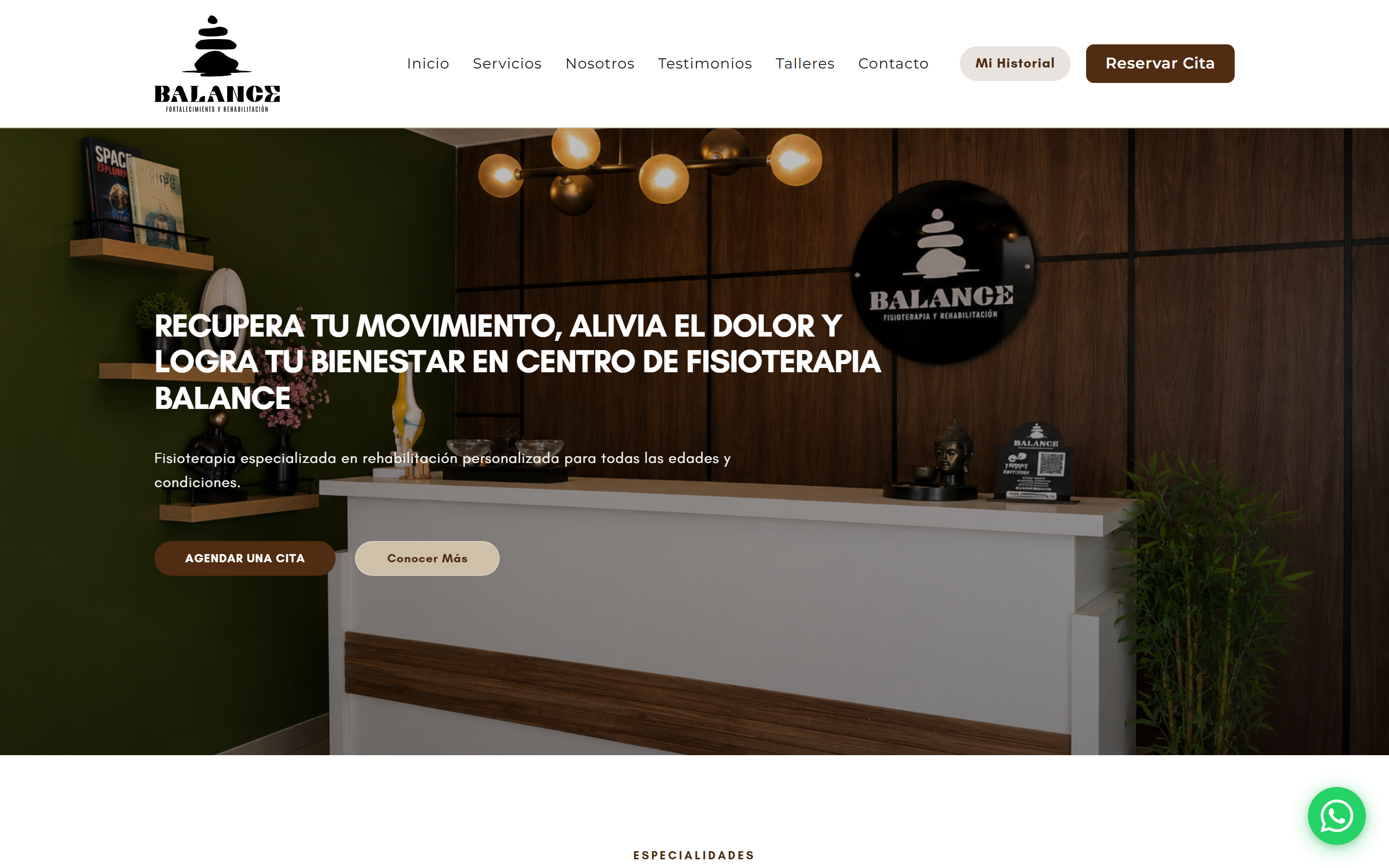 Balance — inicio en escritorio