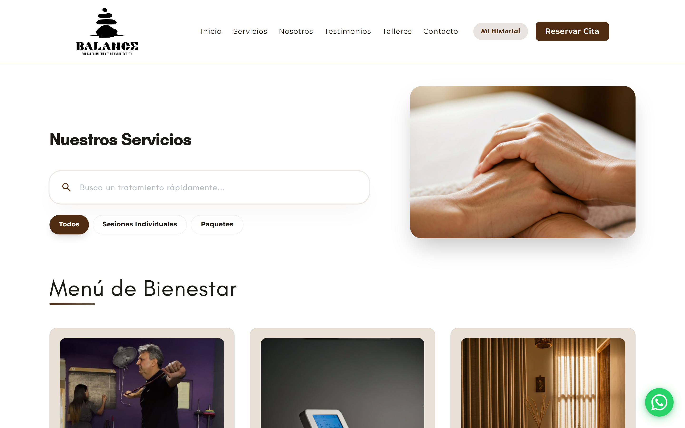 Servicios de Fisioterapia