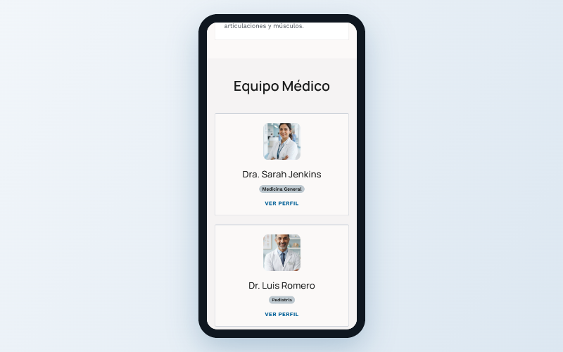 Clínica Mukti móvil — Equipo médico